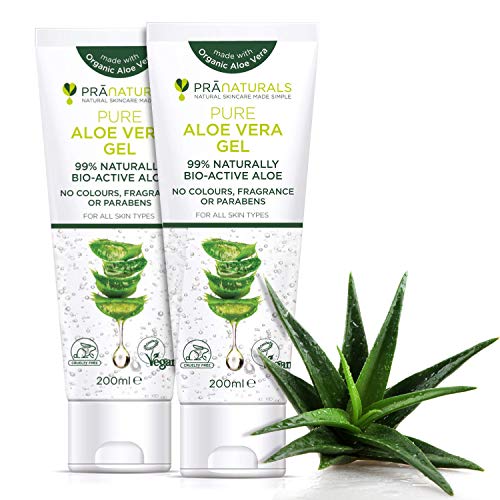 PraNaturals Aloe Vera Pura Gel (paquete de 2)