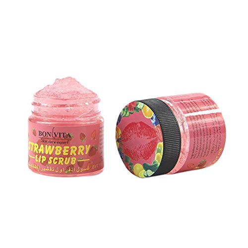 Pretty Comy Exfoliante labial exfoliante hidratante Crema labial nutritiva Labios Aligerar Sabor a fresa y pepino