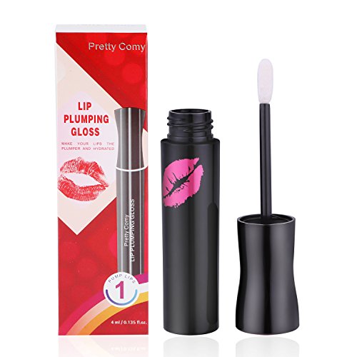 Pretty Comy - Relleno Para Labios Pintalabios Gloss Brillante, Gloss Para Labios Hidratante, Acabado Natural, Añade Volumen, Color Transparente
