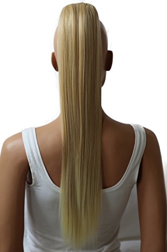 Pretty Shop - Pelo postizo, trenza, cola de caballo, liso, extensiones resistentes al calor, como pelo auténtico