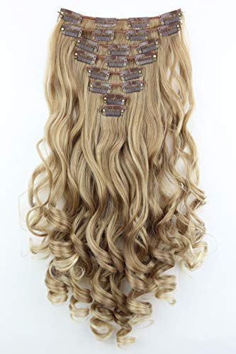 PRETTYSHOP XL SET 7 piezas clip in extensions Las extensiones de cabello engrosamiento del pelo pedazo del pelo de fibras sintéticas resistentes al calor CE4-1