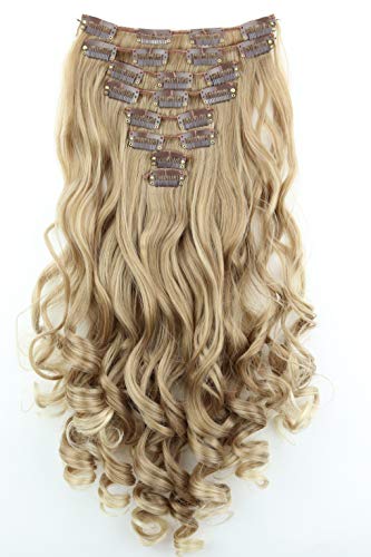 PRETTYSHOP XL SET 7 piezas clip in extensions Las extensiones de cabello engrosamiento del pelo pedazo del pelo de fibras sintéticas resistentes al calor CE4-1