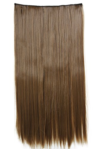 PRETTYSHOP XXL 60cm Clip-In-Extensions Tupé Alargamiento del cabello Aumento del cabello Postizo resistente al calor C57