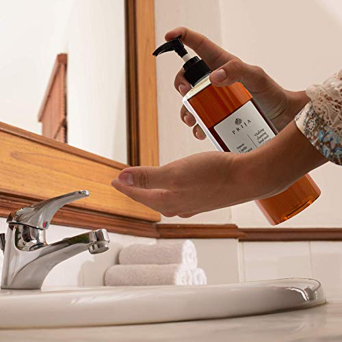 Prija XL Set 4 x 380 ml jabón líquido, para piel y cabello, loción corporal, crema de baño