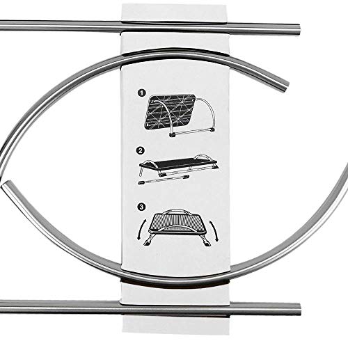 PrimeMatik - Reposapiés con Plataforma Ajustable de plástico Negro 433 x 285 mm
