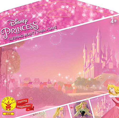 Princesas Disney - Tiara de Bella Durmiente, color rosa, Talla única (Rubie's 8468)
