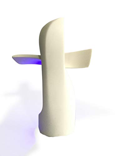 Pripimar Belén en Cruz Moderna con luz. Hecho en Resina | Es un Belén Que Puedes Poner en Cualquier Lugar de la casa | Ocupa Poco Espacio | Decoración Navideña