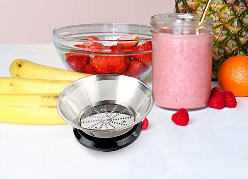 PRIXTON - Licuadoras para Verduras y Frutas/Licuadora Extractor de Zumos Prensado en Frio, 600W, Cuchillas Potentes, con 2 Velocidades Diferentes, Diseñado Acero Inoxidable y Plastico de Calidad