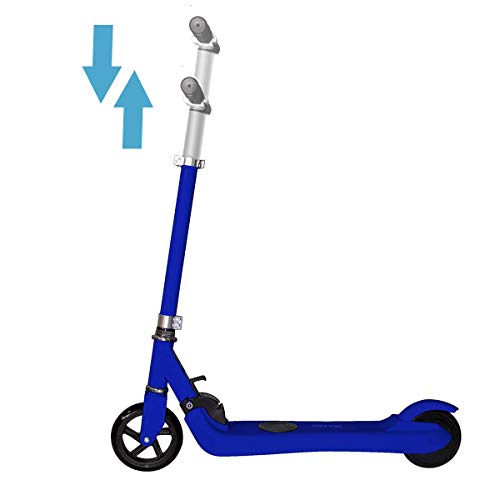 PRIXTON SCO500 - Patinete Electrico Plegable para Niño y Niña/Scooter Eléctrico Infantil Unisex, Velocidad máxima 6km/h, Autonomía 5 km, Aluminio de Alta Resistencia, Color Azul