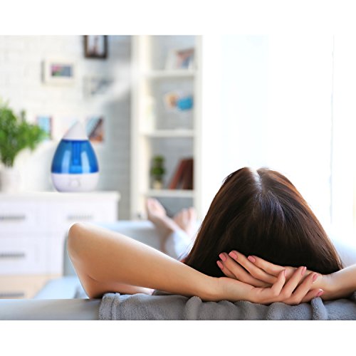 Pro Breeze Humidificador Ultrasónico de 3,8 L, Depósito de Agua de Gran Capacidad, Bandeja Difusor de Aroma, Luz Nocturna y Apagado Automático