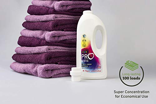 ProBiotic Detergente líquido para ropa | Jabón natural, orgánico y superconcentrado para lavado de ropa económico y ecológico | Poder de limpieza eficaz, fácil de usar | 100 lavados, 1,5 l