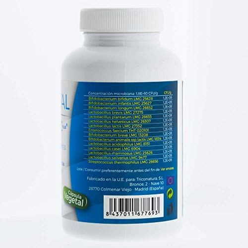 Probióticos y prebioticos veganos con 15 cepas | 90 cápsulas tratamiento probiotico para 3 meses | Mejora las defensas y la flora intestinal | lactobacillus y Bíprobioticos