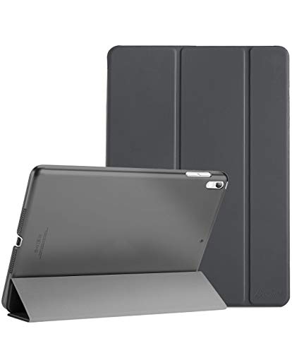 ProCase Funda 10,5” iPad Pro 2017/iPad Air 2019, Estuche Inteligente Ultra Delgada Ligera con Soporte Reverso Translúcido Esmerilado para iPad Air 3.ª Generación/iPad Pro 10.5 Pulgadas -Plomo