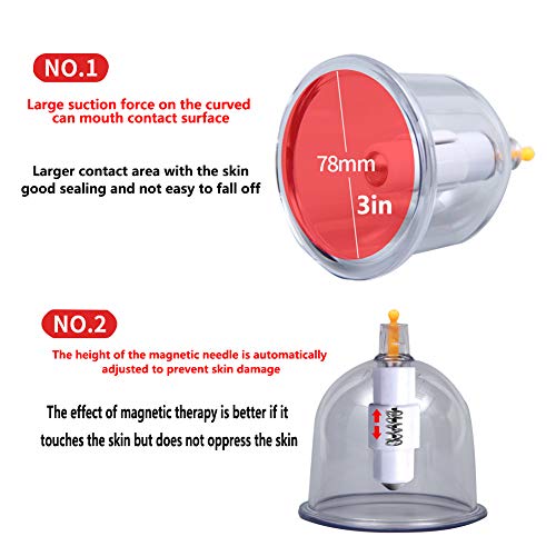 Professional Cupping Therapy Equipment Set, Tratamiento Ventosas Masaje, Terapia Biomagnética Tradicional China Cupping Set Tratamiento Caseras Para Celulitis Dolor De Espalda Bajar De Peso ,18piece