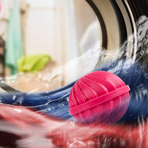 ProfessionalTree 2 pelotas de lavado - Pelotas de lavado con bolas de cerámica - Lavado sin detergente - para aprox. 1.500 lavados  Pelota de lavado rosa con olor a lavanda