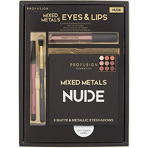 Profusion Cosmetics Mixed Metals Eyes & Lips Set - Nude