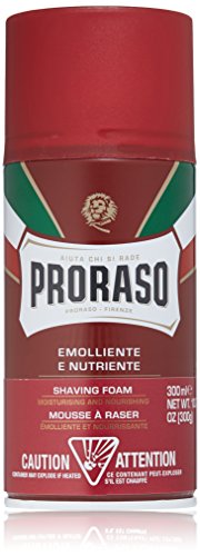 Proraso Espuma De Afeitar De Sándalo Y Manteca De Karité Para Barbas Duras - 300 Ml. 380 g