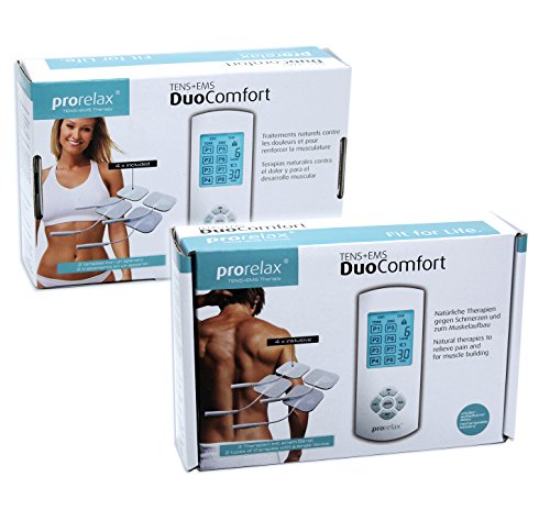 prorelax Tens+Ems Duo Comfort - Terapia natural para el dolor Crónico y para la construcción de Músculo