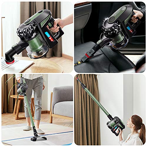 proscenic Novedad de 2020 P8 MAX Aspiradora sin Cable Potente 20kPa,Motor sin escobillas, de Mano 2 en 1 con Varios Accesorios,batería Ion-Litio extraíble y Recargable 35 mins autonomía