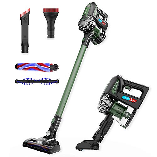 proscenic Novedad de 2020 P8 MAX Aspiradora sin Cable Potente 20kPa,Motor sin escobillas, de Mano 2 en 1 con Varios Accesorios,batería Ion-Litio extraíble y Recargable 35 mins autonomía