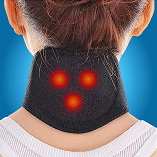 Protección de cuello que se calienta automáticamente Dolor de cuello crónico Soporte de cuello y cuello para el dolor muscular y de garganta, collarín que se calienta espontáneamente - protecci