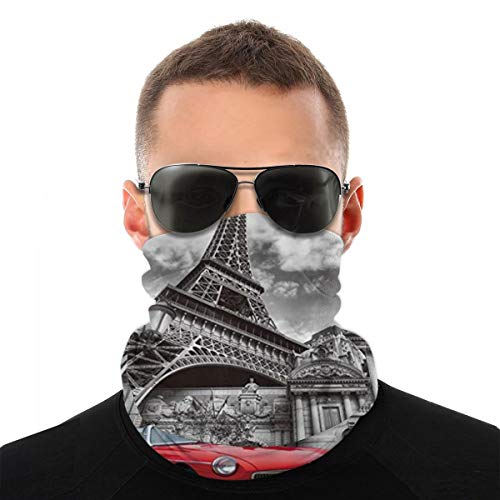 Protección diaria de moda para adultos de la Torre Eiffel, bandana de tela reutilizable para la cara, cubierta cómoda para el polvo unisex de verano
