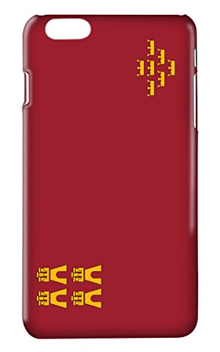 Protector Cristal Templado + Carcasa Bandera Murcia para iPhone X plástico rígido