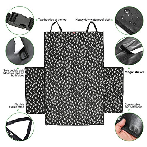 Protector de Maletero para Coche MATCC Funda de Maletero Coche para Perros Manta para Maletero Impermeable y Antideslizante Cubierta para Maletero de Coche Protección de Perro y Mascota (155x104x33cm)