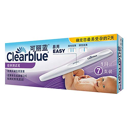 Pruebas de Ovulación, 7 Palos x Test de ovulación, Palillos de Fertilidad de Prueba Predictor Sensible, Lleno de Aluminio Independiente Bolsas