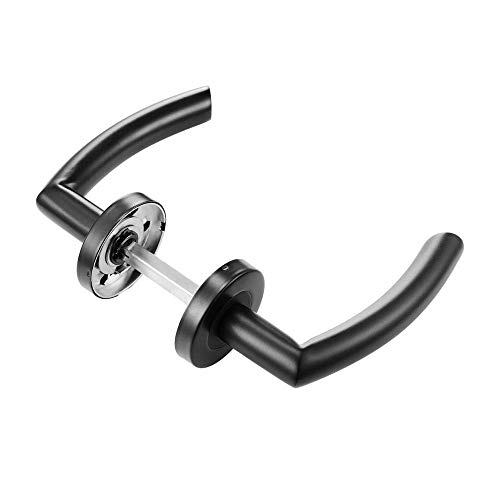 Puerta con la manija de palanca contemporáneo moderno diseño delgado de Ronda for el hogar pasillo o pasaje armario, cepillado acabado WYJBD (Color : Matte Finished)