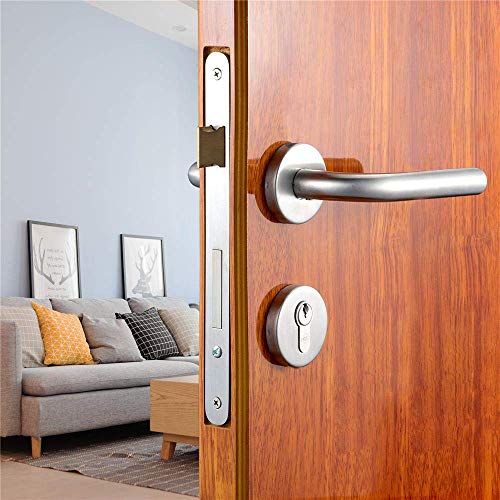 Puerta con la manija de palanca contemporáneo moderno diseño delgado de Ronda for el hogar pasillo o pasaje armario, cepillado acabado WYJBD (Color : Matte Finished)