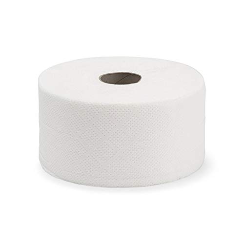 PULCRO Higiénico Industrial 100% celulosa Virgen 2C 45 mm 96 Metros 18 Rollos. Apto Uso en hogares, restaurantes, cafeterías, hoteles, residencias, hospitales, albergues, hoteles o gimnasios.