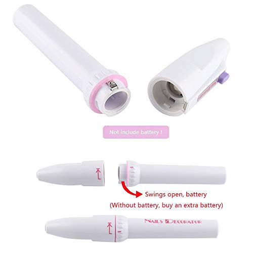 Pulidor De Uñas Electric Profesional Manicura, YZPUSI Pulidor Taladro Nail Pulidora Torno Nail Art File Drill 5 Sets, La Forma De La Pluma Para Uña Pen …