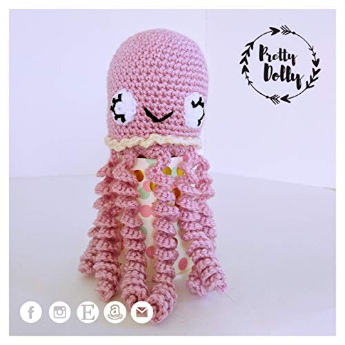 PULPO AMIGURUMI DE GANCHILLO PARA BEBÉ- MUÑECO DE CROCHET PARA RECIÉN NACIDO- REGALO PARA BABYSHOWER- PRETTY DOLLY