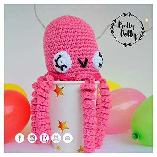PULPO AMIGURUMI DE GANCHILLO PARA BEBÉ- MUÑECO DE CROCHET PARA RECIÉN NACIDO- REGALO PARA BABYSHOWER- PRETTY DOLLY