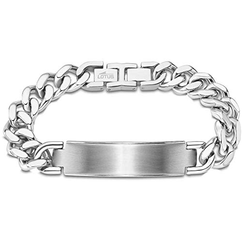 PULSERA LOTUS STYLE ESCLAVA ESLABONES DE ACERO PARA HOMBRE