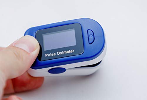 Pulsioximetro Easy Health Oximetro de Dedo y de Pulso Profesional FS20C para Adultos y Niños con Monitor de Oxígeno y Saturación en la Sangre Oximeter