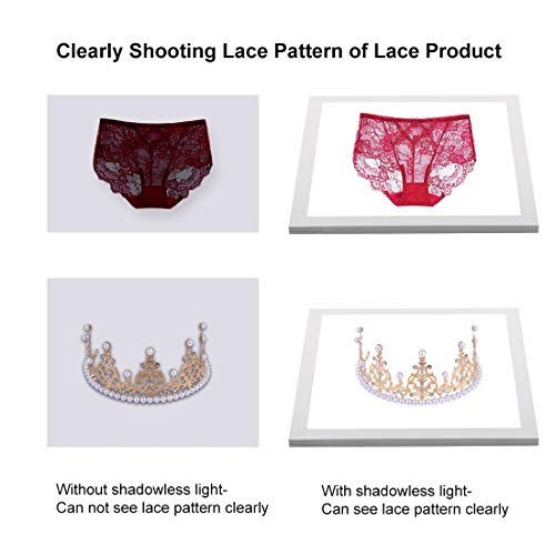 PULUZ Kit de estudio fotográfico portátil 24 x 23 x 22 cm Caja de luz plegable Panel iluminado LED sin sombra con 6 fondos para fotografiar productos pequeños