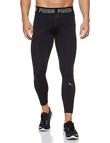 PUMA BND Long Tight Mallas Deporte, Hombre, Black, L