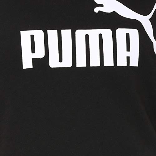 PUMA ESS Logo tee T-Shirt, Mujer, Cotton Black, XS