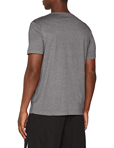 Puma Essentials LG T Camiseta de Manga Corta, Hombre, Gris (Medium Gray Heather), L