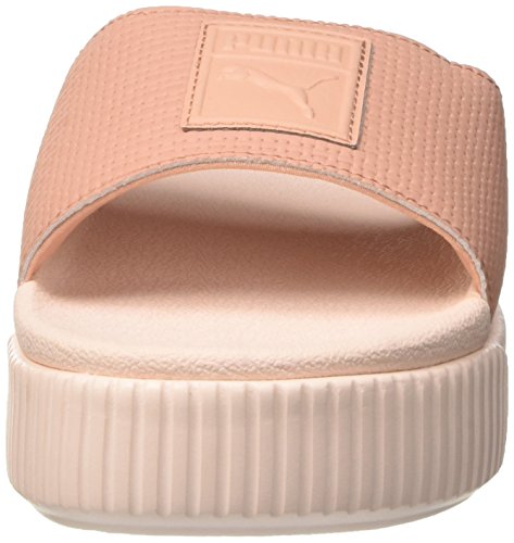 Puma Platform Slide Wns EP, Sandalias con Plataforma Plana para Mujer, Beige (Peach Beige-Pearl), 40.5 EU