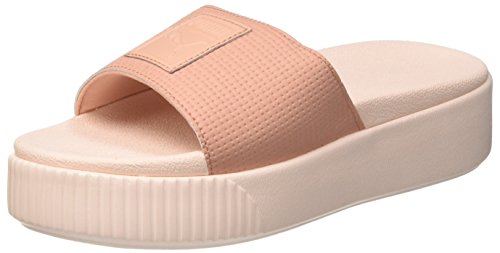 Puma Platform Slide Wns EP, Sandalias con Plataforma Plana para Mujer, Beige (Peach Beige-Pearl), 40.5 EU