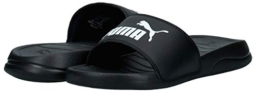 PUMA Popcat 20, Sandalias deslizantes Unisex Adulto, Negro Black White, 42 EU