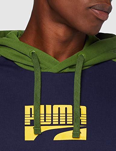 PUMA Rebel Block Hoody FL Sudadera, Hombre, Peacoat, M