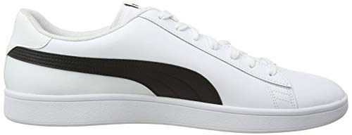 PUMA Smash V2 L, Zapatillas Unisex Adulto, Blanco White Black, 41 EU