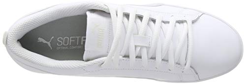 PUMA Smash WNS V2 L, Zapatillas para Mujer, Blanco White White, 37 EU