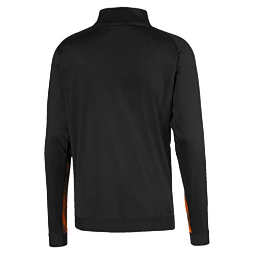 Puma Valencia CF Stadium Jacket Chaqueta De Entrenamiento, Hombre, Negro Black-Vibrant Orange, S