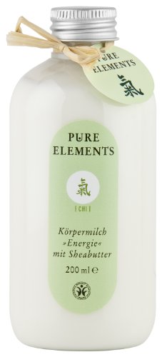 Pure Elements - Cosmético natural con leche corporal y manteca de karité (200 ml)