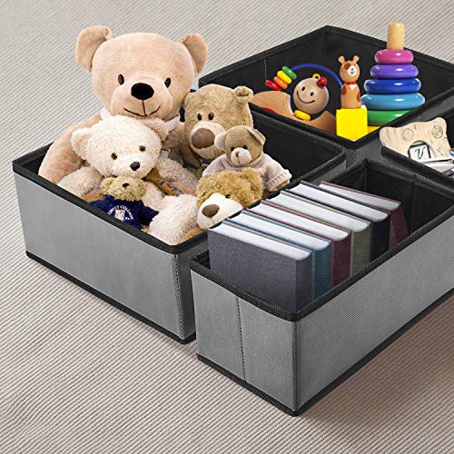 Puricon 8 uds. Oraganizador de Cajón Plegable, Divisor de Ropa Interior en Armario Cajonera, Almecenamiento Divisional para Clasificar Prenda Calcetines Sujetadores Bufandas Corbatas Calzoncillos